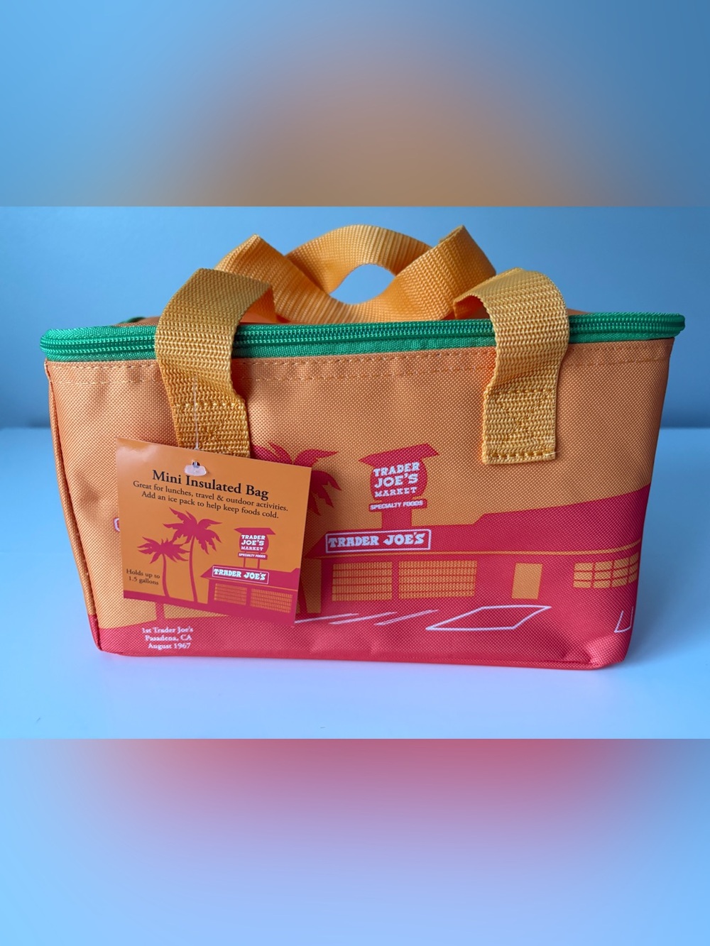 Trader Joe's Orange & Lime Mini Insulated Bag